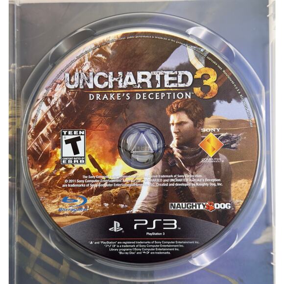 Uncharted 3: Drake’s Deception (Sony PlayStation 3, 2011) Complete CIB PS3 - Picture 4 of 7